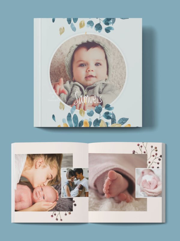 Baby Album Template Design