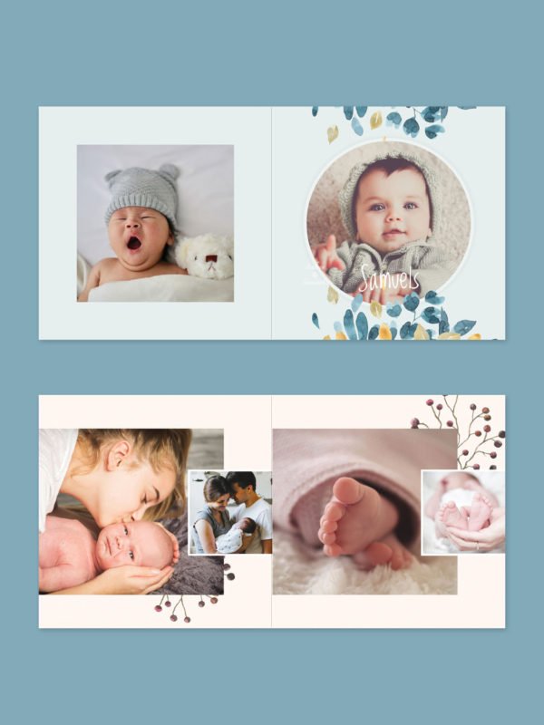 Baby Album Template Design