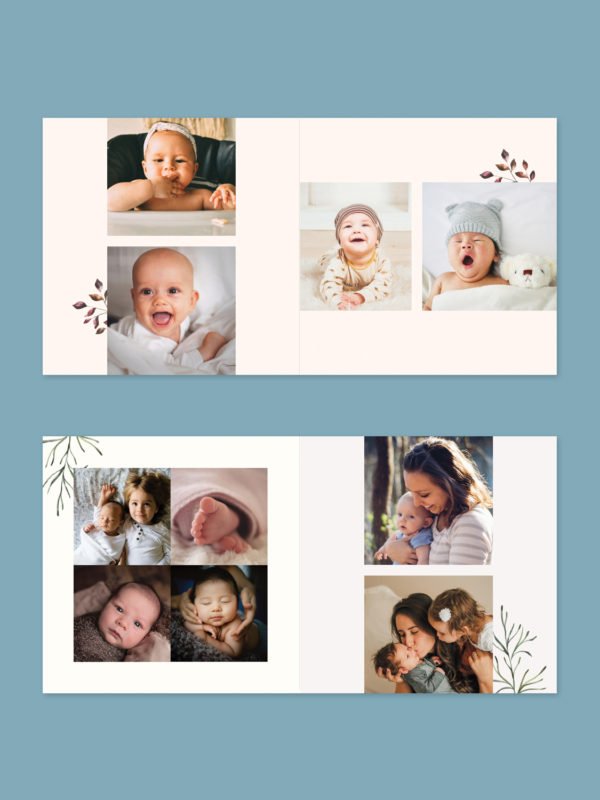 Baby Album Template Design