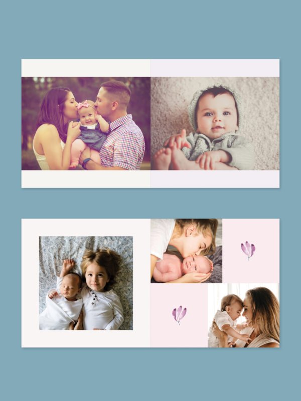Baby Album Template Design