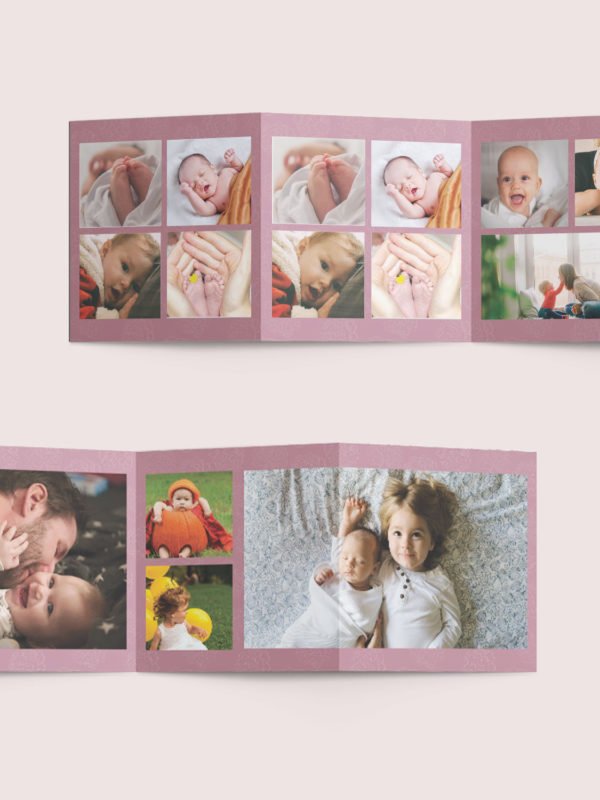 Baby Photo Accordion Template
