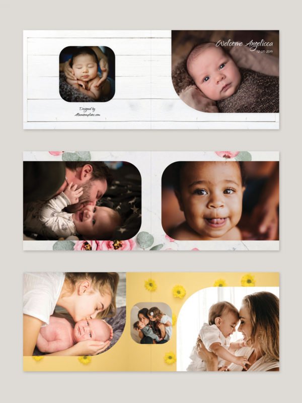 Colourful Baby Photo Album Template 8.5x11