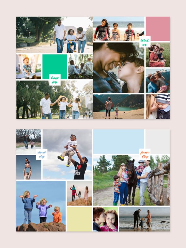 Family Memories Album Template 12x12