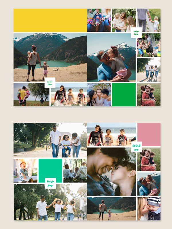 Family Memories Album Template Design 8x10 - Image 3