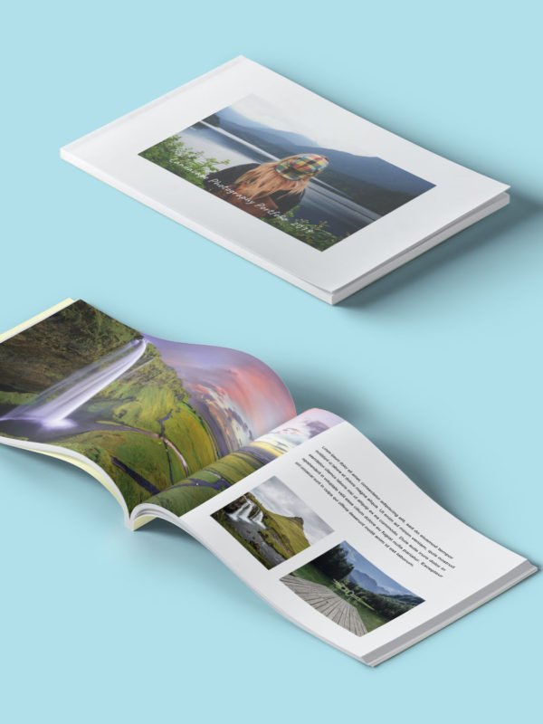 Landscape Portfolio Album Template 8.5x11