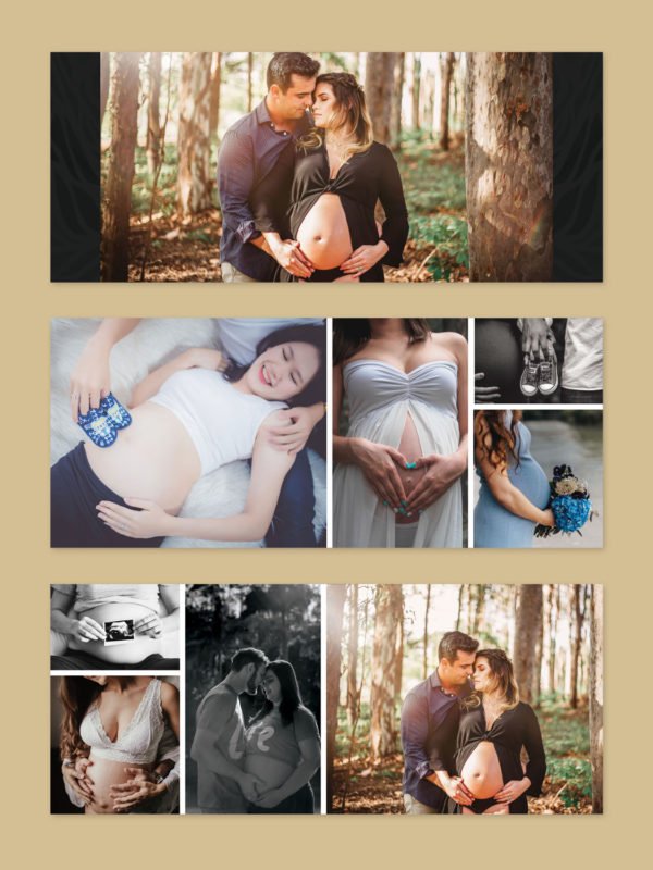 Maternity Pregnancy Photo Album Template 10x12