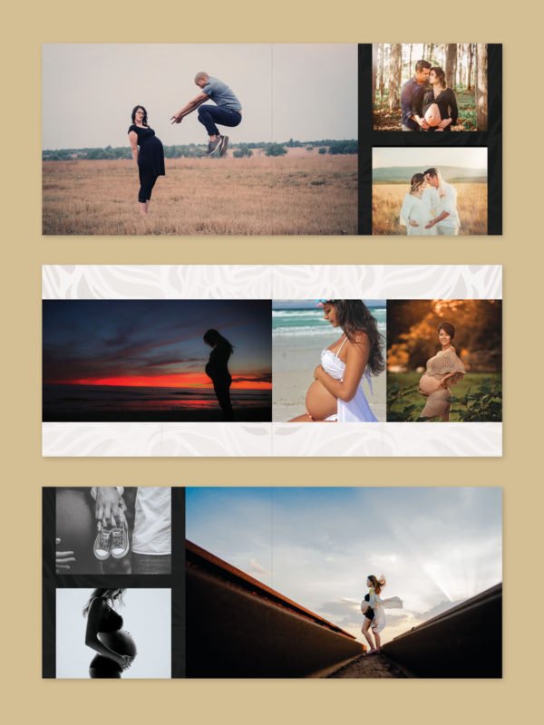 Maternity Pregnancy Photo Album Template 10x12
