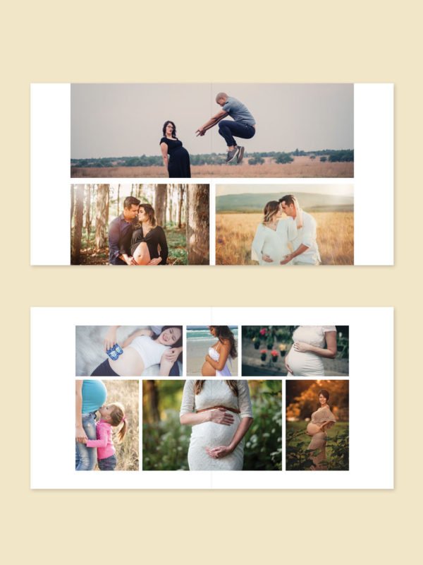 Maternity and Pregnancy Photo Album Template 8x8