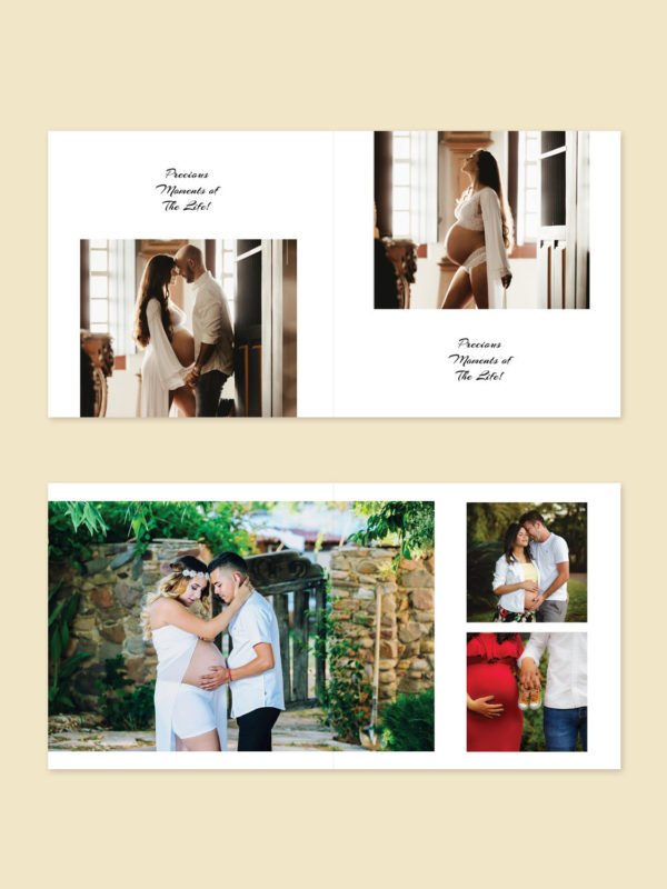 Maternity and Pregnancy Photo Album Template 8x8