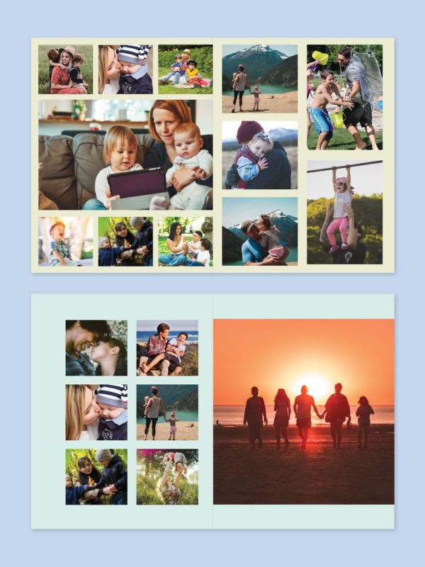 Memories Photo Album Template 8.5x11