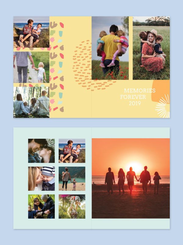 Memories Photo Album Template 8.5x11