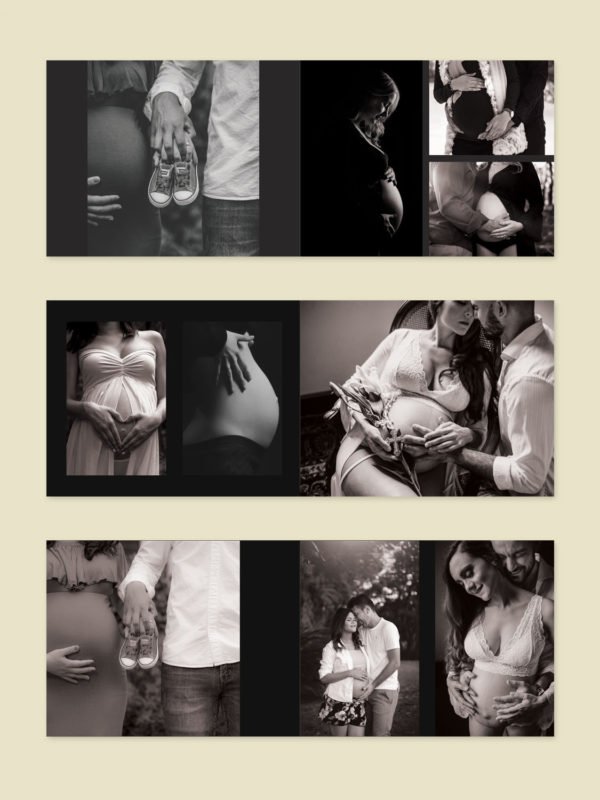 Minimal Maternity Album Template