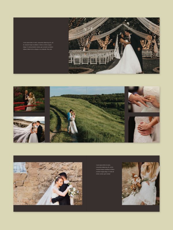 Minimal Wedding Album Template 8.5x11