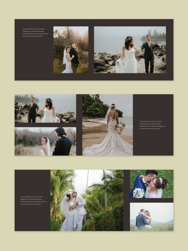 Minimal Wedding Album Template 8.5x11