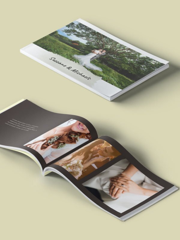 Minimal Wedding Album Template 8.5x11