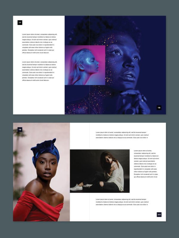 Modelling Portfolio Album Template 8.5x11