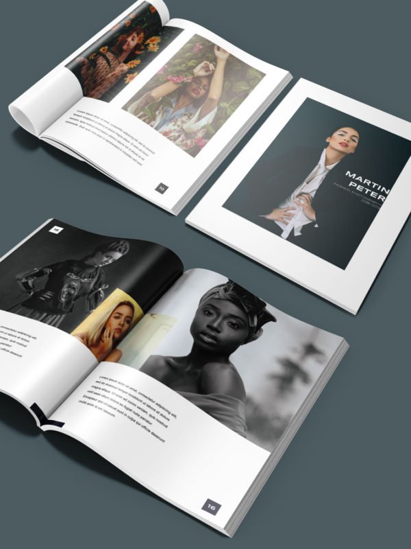 Modelling Portfolio Album Template 8.5x11
