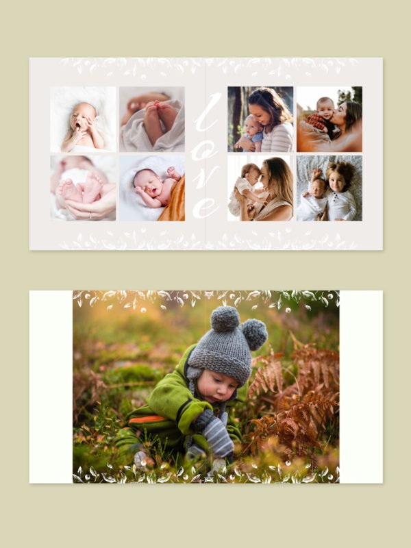 New Born Baby Album Template Design 12x12