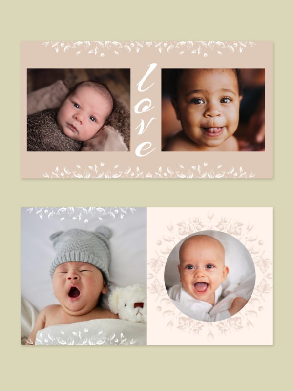 New Born Baby Album Template Design 12x12