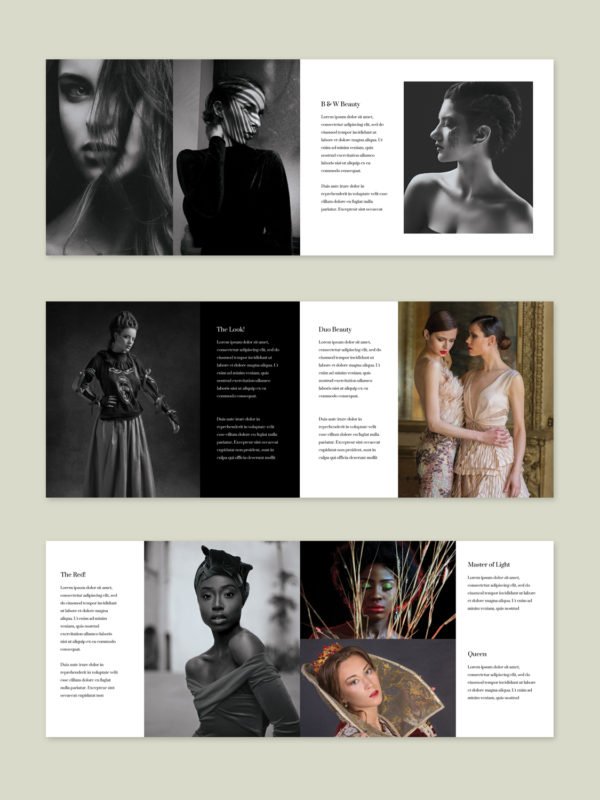 Photography Portfolio Album Template 8.5x11