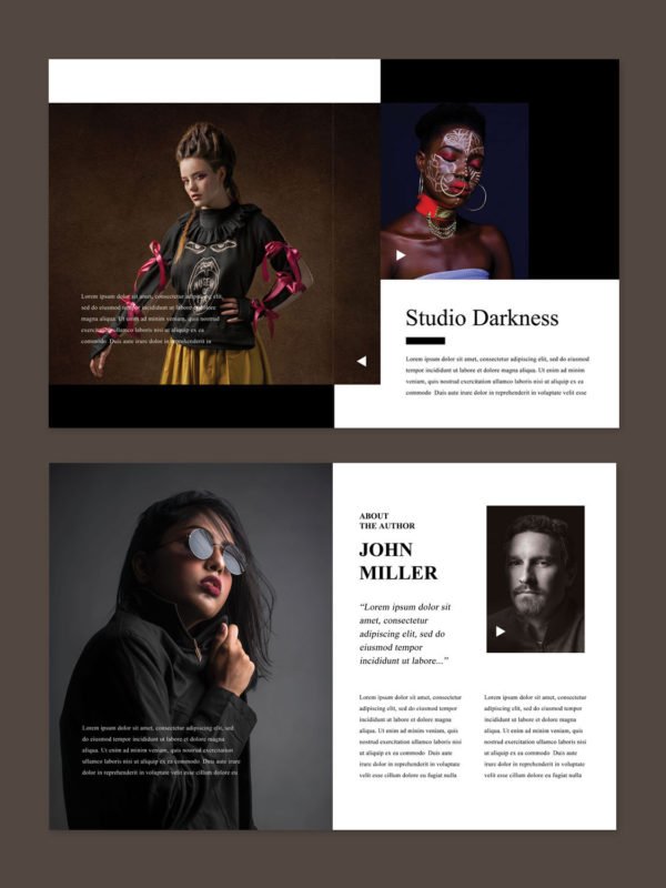 Portfolio Album Design Template  8.5x11 - Image 5