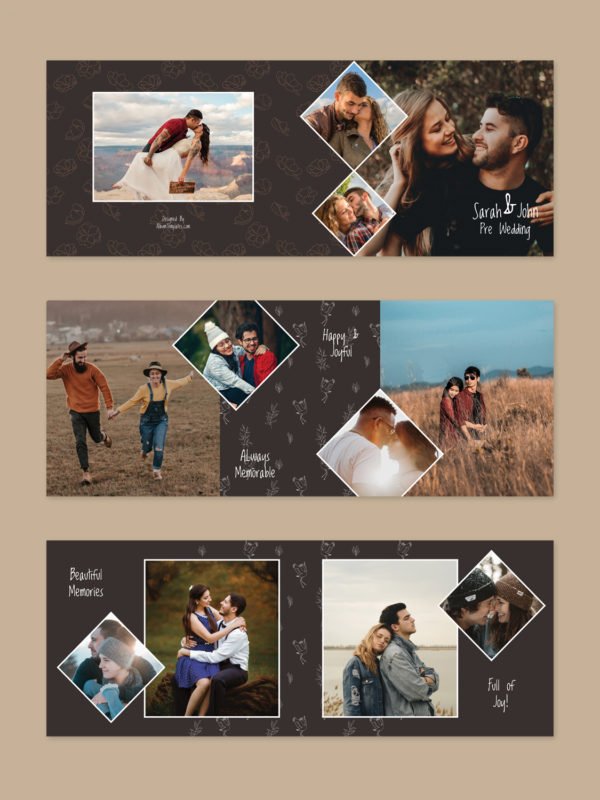 Pre Wedding Photo Album Template 8.5x11 2