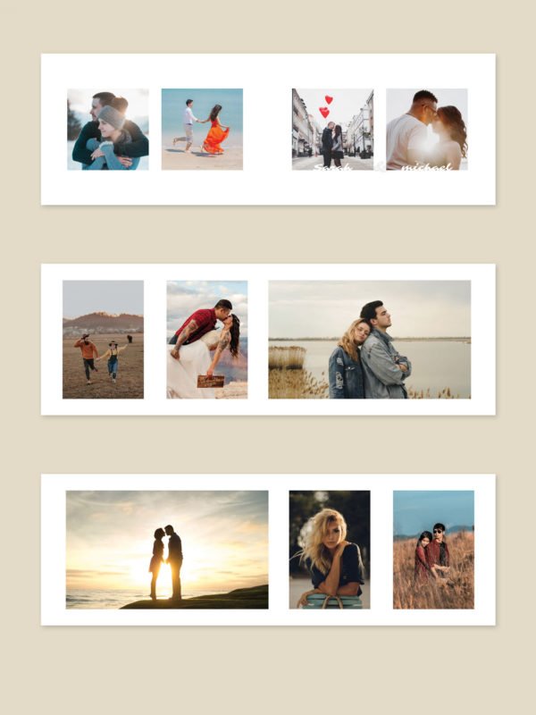 Pre Wedding Album Design Template 4x8
