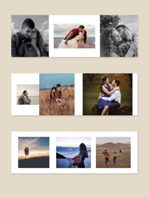 Pre Wedding Album Design Template 4x8
