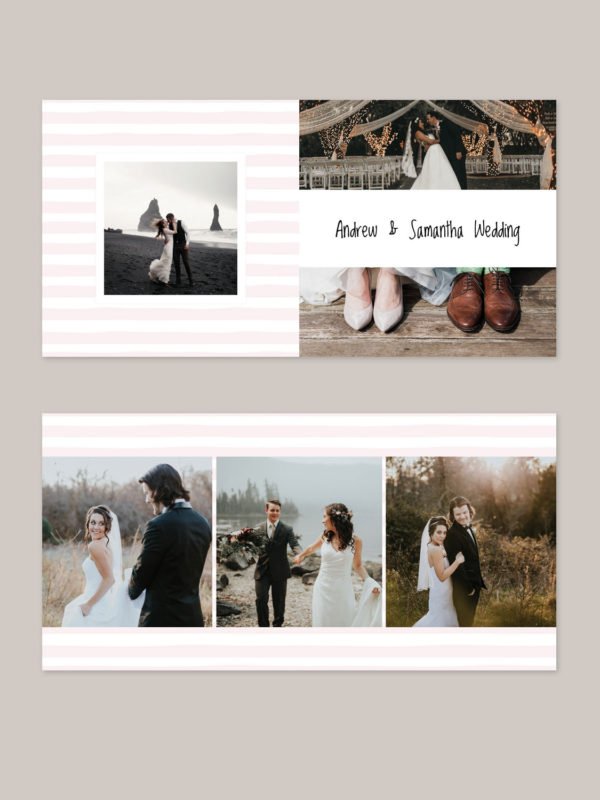 Simple Wedding Album Template 6x6