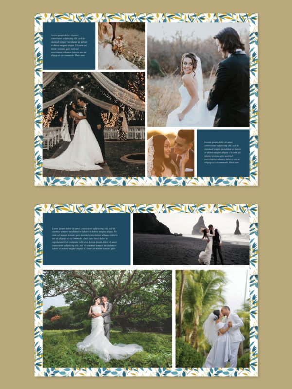 Simple Wedding Album Template 8.5x11