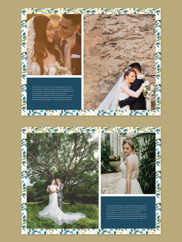 Simple Wedding Album Template 8.5x11