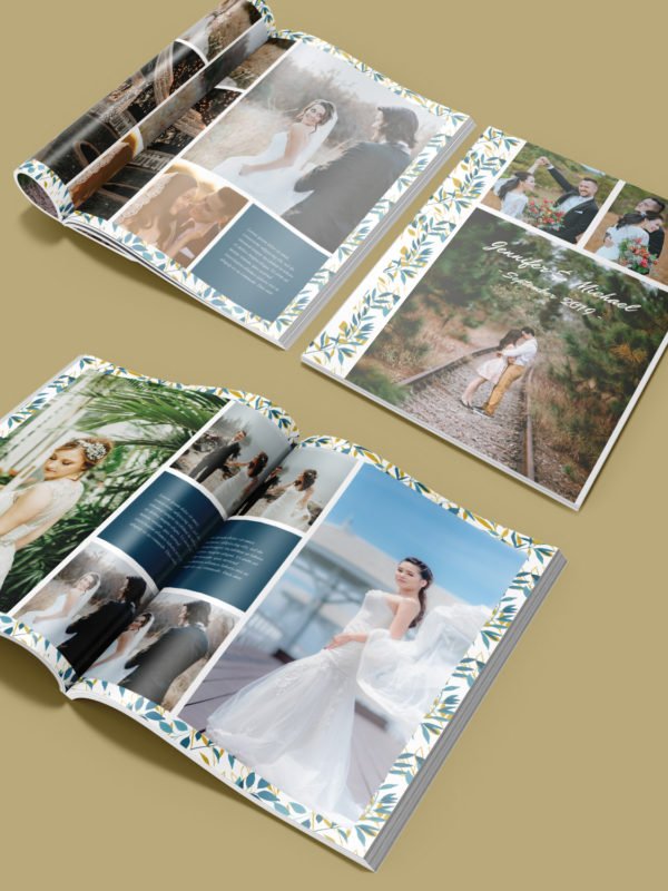 Simple Wedding Album Template 8.5x11