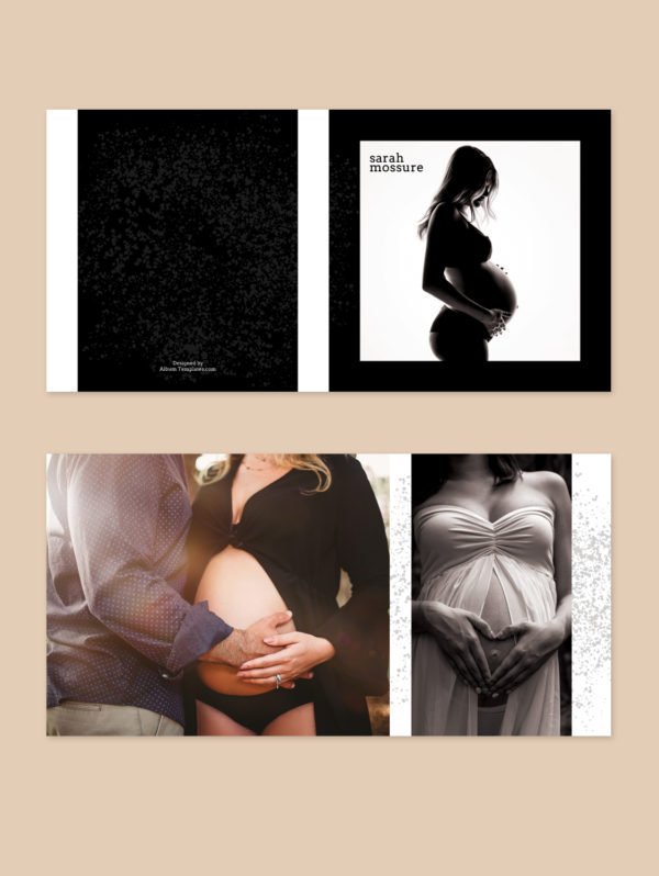 Square Maternity Photo Album 8x8