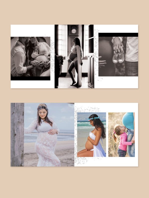Square Maternity Photo Album 8x8