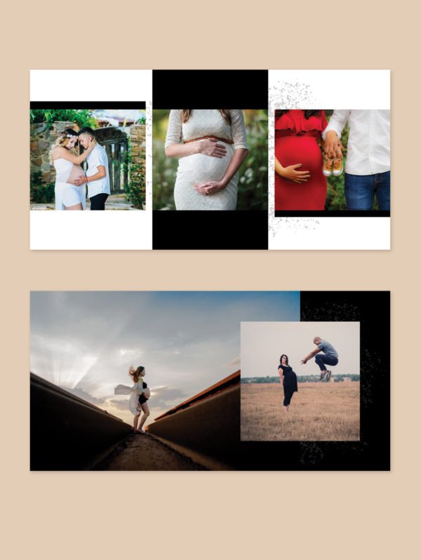 Square Maternity Photo Album 8x8