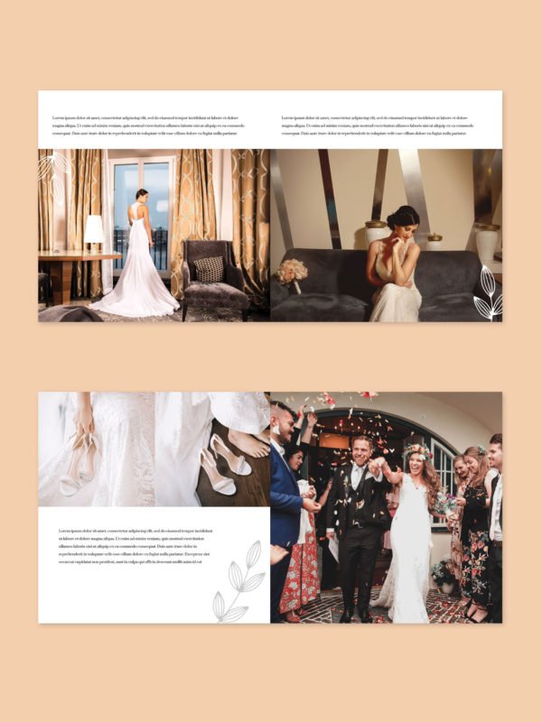 Square Wedding Album Template 10x10