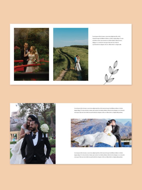 Square Wedding Album Template 10x10