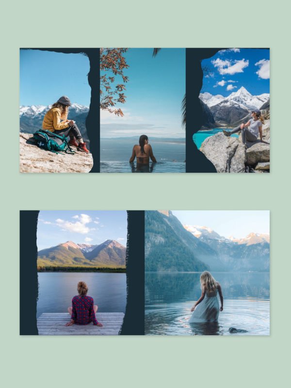Travel Photo Book Album Template 8x8