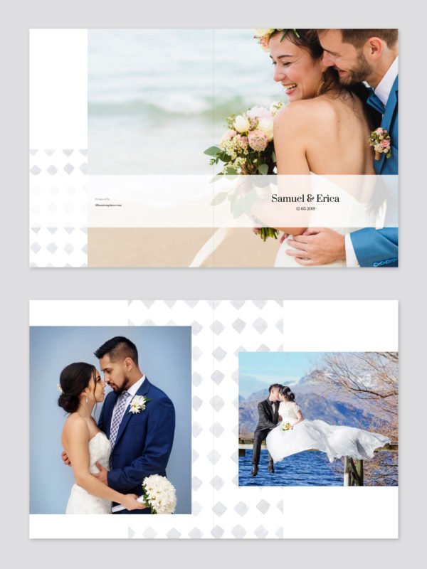 Wedding Photo Album Template 8.5x11