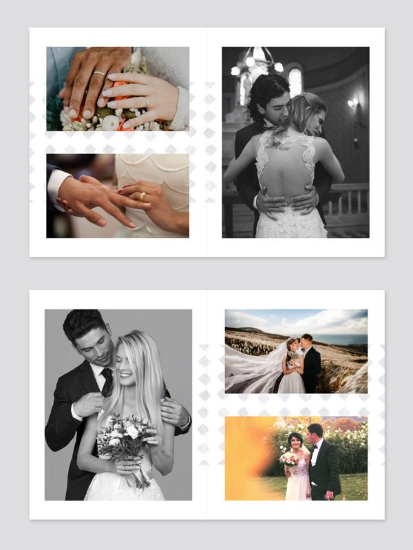 Wedding Photo Album Template 8.5x11