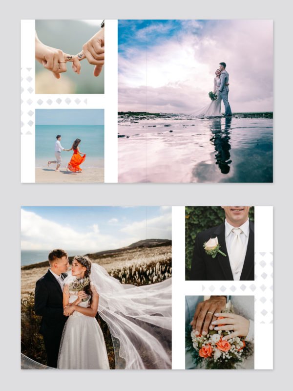 Wedding Photo Album Template 8.5x11
